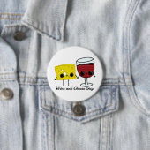 Nationale wijn- en kaasdag ronde button 7,6 cm (In situ)
