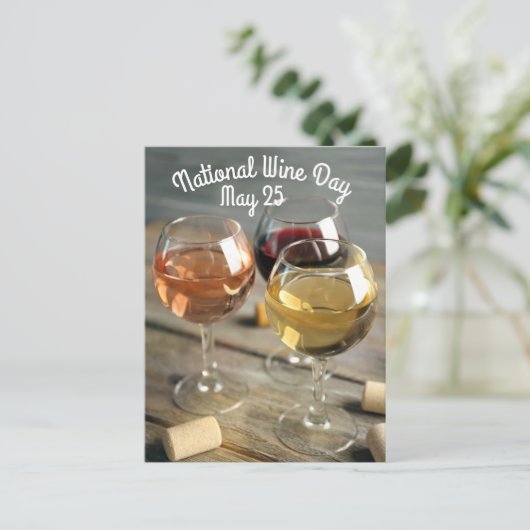 Nationale wijndag briefkaart (Staand voorkant)