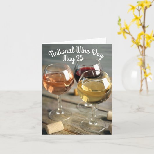 Nationale wijndag kaart (Gele Bloem)