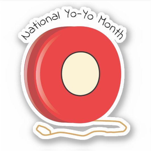 Nationale Yo-Yo maand Sticker (Voorkant)
