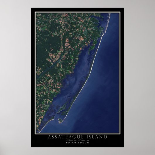 Nationale zee van het eiland Assateague uit de rui Poster (Voorkant)