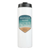 Nationale zeescheepvaart op het eiland Assateague Thermosbeker (Voorkant)