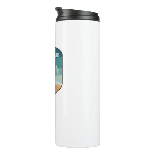 Nationale zeescheepvaart op het eiland Assateague Thermosbeker (Geroteerd rechts)