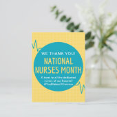 Nationale ziekteverzekeringsmaand briefkaart (Staand voorkant)