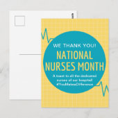 Nationale ziekteverzekeringsmaand briefkaart (Voorkant / Achterkant)