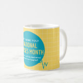 Nationale ziekteverzekeringsmaand koffiemok (Voorkant rechts)