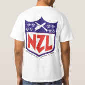 Nationale Zombie Liga T-shirt (Achterkant)