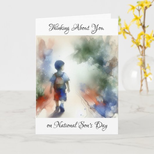 Nationale Zoondag is 4 maart Kaart (Gele Bloem)