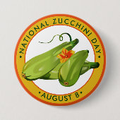 Nationale Zucchini-dag Ronde Button 7,6 Cm (Voorkant)
