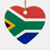 Nationale Zuid-Afrikaanse vlag Keramisch Ornament (Voorkant)