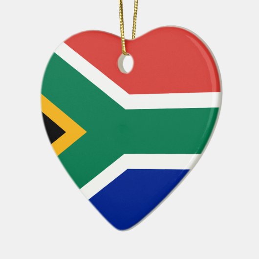 Nationale Zuid-Afrikaanse vlag Keramisch Ornament (Links)