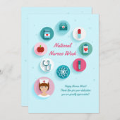 Nationale zurenweekkaart bedankkaart (Voorkant / Achterkant)