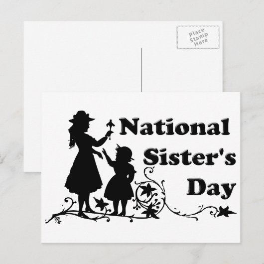 Nationale zuster-dag briefkaart (Voorkant / Achterkant)