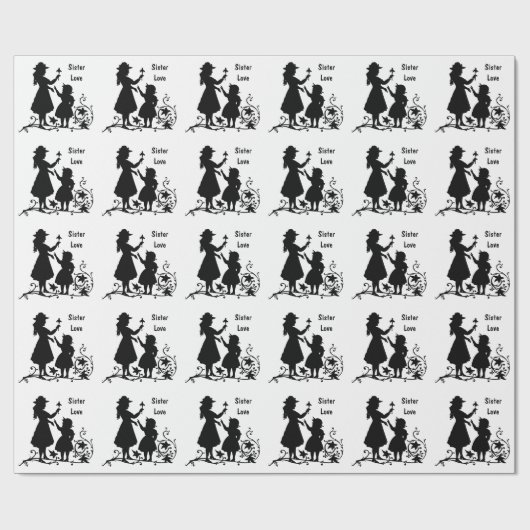 Nationale zuster-dag cadeaupapier (Vlak)