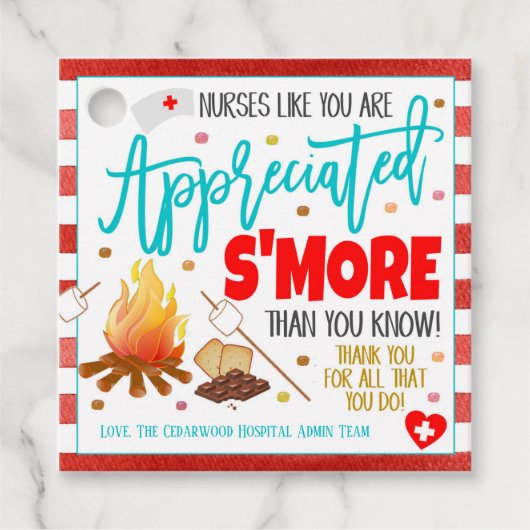 Nationale zuster-waardeweek meer cadeau-Label Bedankjes Labels (Voorkant)