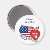 Nationale zuster Week Gift Magnets Magneet (Voorkant / Achterkant)