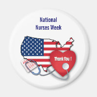 Nationale zuster Week Gift Magnets