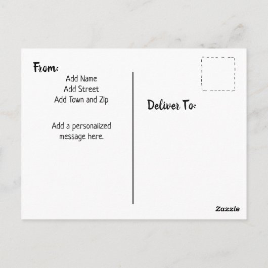 Nationale Zwarte Kat Dag Feestdagen Briefkaart (Achterkant)