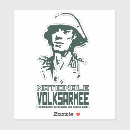 Nationalen Volksarmee Sticker (Vel)