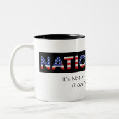 Nationalisme: Liefde je land Tweekleurige Koffiemok (Links)
