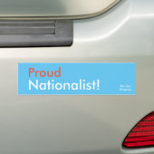 Nationalistische Bumpersticker (Op auto)