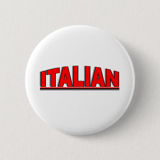 Nationaliteiten - "Italiaans" Ronde Button 5,7 Cm