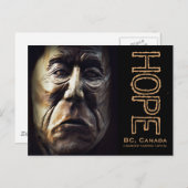 Native Aboriginal Woman Wood Caring Briefkaart (Voorkant / Achterkant)