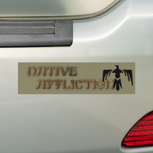 Native Afflication Bumpersticker (Op auto)