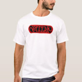 NATIVE Ambigram (zwart/rood) T-shirt (Voorkant)