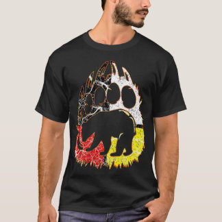 Native Ameican Medicinal wheels Beer Paw T-shirt