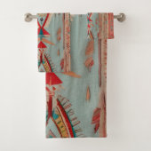 Native America Pattern Bad Handdoek (Insitu)