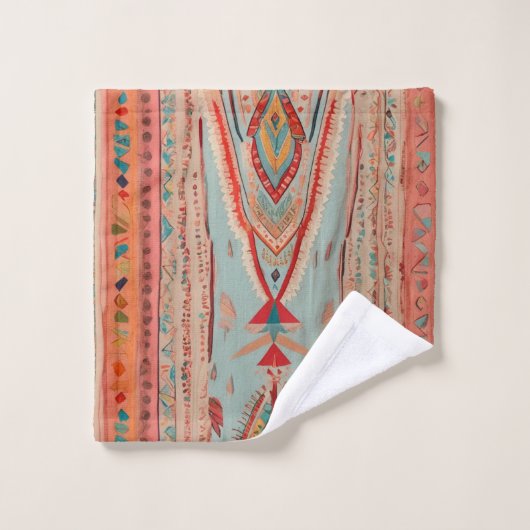 Native America Pattern Bad Handdoek (Wasdoekje)