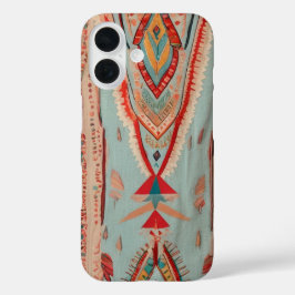 Native America Pattern iPhone 16 Hoesje