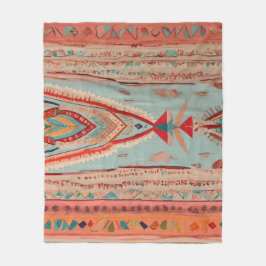 Native America Pattern Fleece Deken