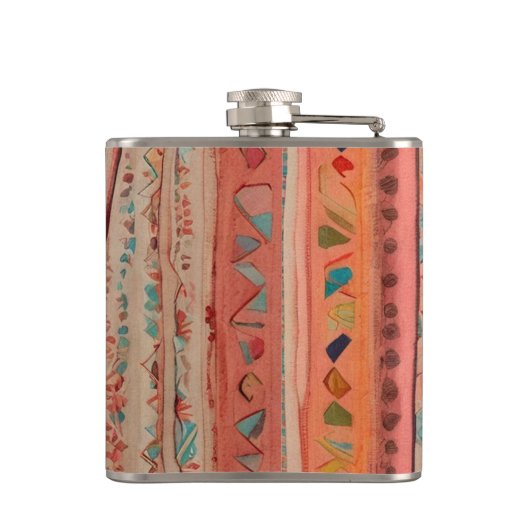 Native America Pattern Heupfles (Achterkant)