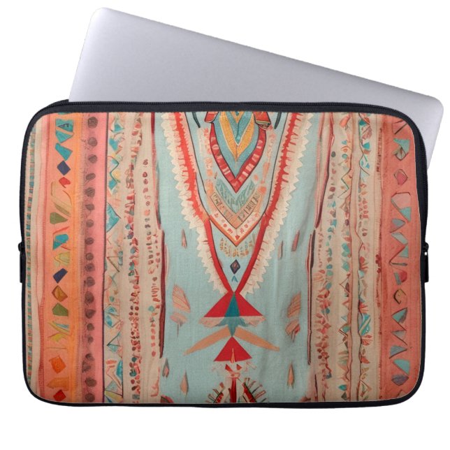 Native America Pattern Laptop Sleeve (Voorkant)