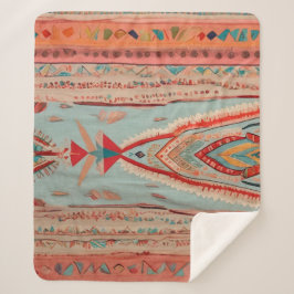 Native America Pattern Sherpa Deken