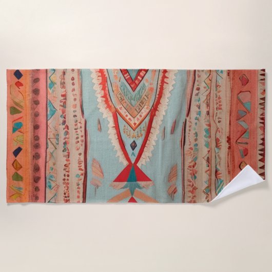 Native America Pattern Strandlaken (Voorkant)