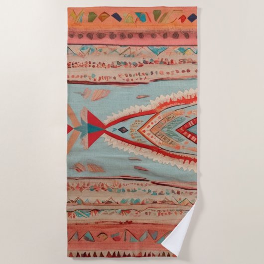 Native America Pattern Strandlaken (Voorkant)