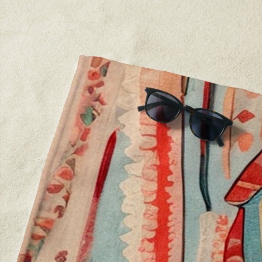 Native America Pattern Strandlaken (In situ)