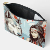 Native America Princess, Wolf Accessoiretas Etui (Open)
