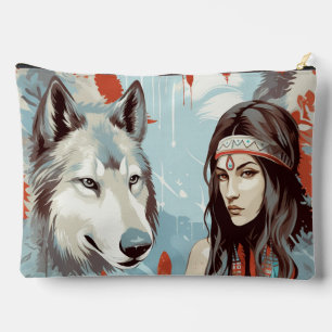 Native America Princess, Wolf Accessoiretas Etui