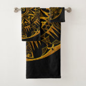 Native American 1 Bathroom Towel Set Bad Handdoek (Insitu)
