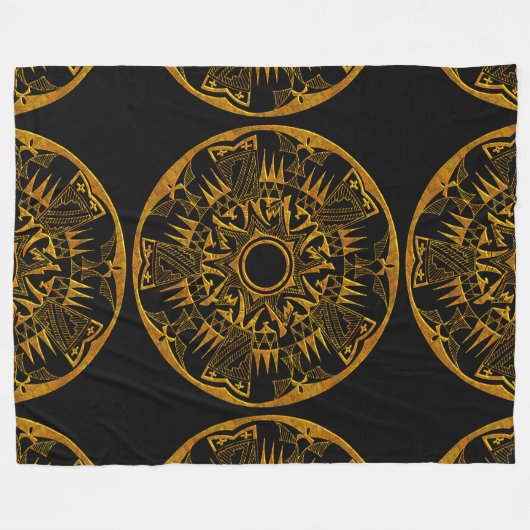 Native American 1 Fleece Deken (Voorkant (Horizontaal))