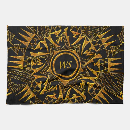 Native American 1 Kitchen Towel Theedoek (Horizontaal)