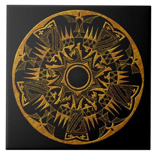 Native American 1 Tile Tegeltje (Voorkant)