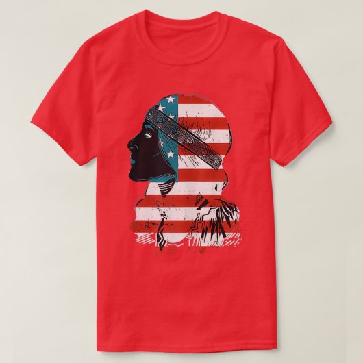 Native American 4 juli T-shirt (Design voorkant)