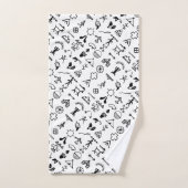 Native American Afbeelding Symbols Bad Handdoek (Handdoek)