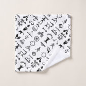 Native American Afbeelding Symbols Bad Handdoek (Wasdoekje)