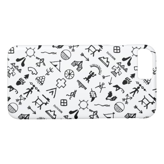 Native American Afbeelding Symbols Case-Mate iPhone Case (Achterkant (Horizontaal))